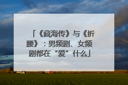 《藏海传》与《折腰》：男频剧、女频剧都在“爱”什么
