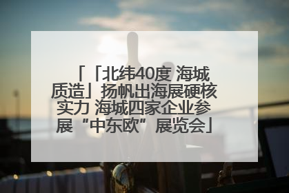 「北纬40度 海城质造」扬帆出海展硬核实力 海城四家企业参展“中东欧”展览会