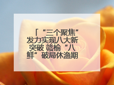 “三个聚焦”发力实现八大新突破 赣榆“八鲜”破局休渔期海鲜市场空白