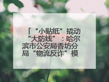 “小贴纸”撬动“大防线”：哈尔滨市公安局香坊分局“物流反诈”模式守护群众“钱袋子”