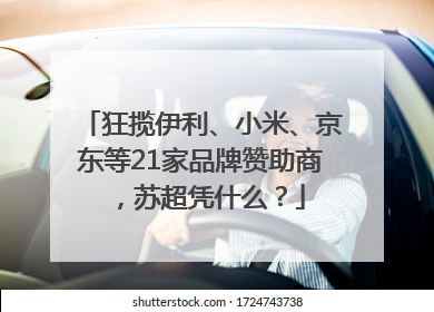 狂揽伊利、小米、京东等21家品牌赞助商，苏超凭什么？