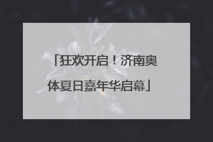 狂欢开启！济南奥体夏日嘉年华启幕