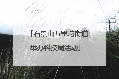 石景山五里坨街道举办科技周活动