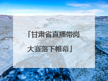 甘肃省直播带岗大赛落下帷幕