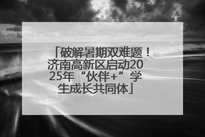 破解暑期双难题！济南高新区启动2025年“伙伴+”学生成长共同体