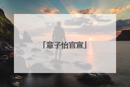 章子怡官宣