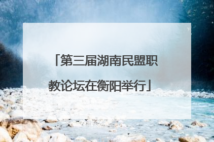 第三届湖南民盟职教论坛在衡阳举行