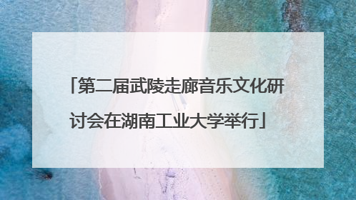 第二届武陵走廊音乐文化研讨会在湖南工业大学举行