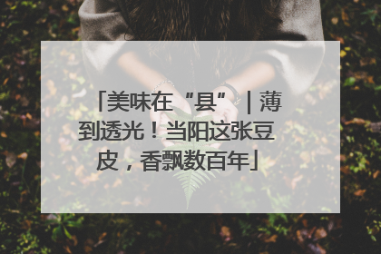 美味在“县”｜薄到透光！当阳这张豆皮，香飘数百年