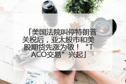 美国法院叫停特朗普关税后，亚太股市和美股期货先涨为敬！“TACO交易”兴起