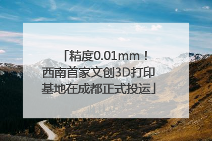 精度0.01mm！西南首家文创3D打印基地在成都正式投运