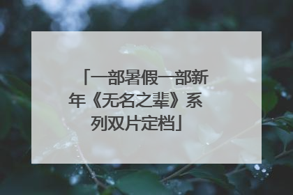 一部暑假一部新年《无名之辈》系列双片定档
