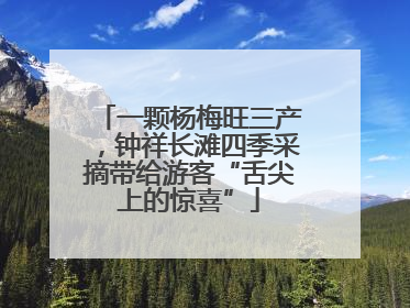 一颗杨梅旺三产，钟祥长滩四季采摘带给游客“舌尖上的惊喜”