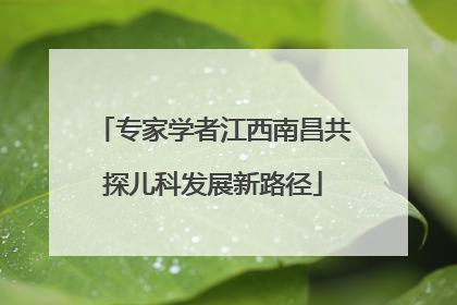 专家学者江西南昌共探儿科发展新路径