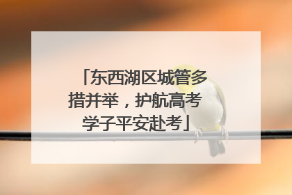 东西湖区城管多措并举，护航高考学子平安赴考