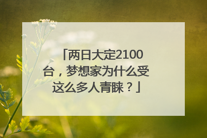 两日大定2100台，梦想家为什么受这么多人青睐？