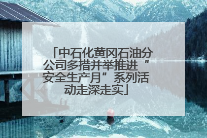 中石化黄冈石油分公司多措并举推进“安全生产月”系列活动走深走实