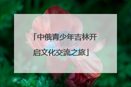 中俄青少年吉林开启文化交流之旅