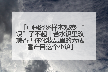 中国经济样本观察·“镇”了不起丨苦水镇里玫瑰香！你化妆品里的六成香产自这个小镇