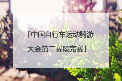 中国自行车运动骑游大会第二赛段完赛