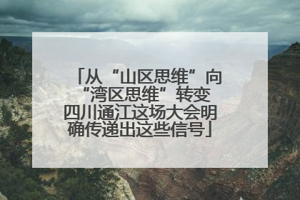 从“山区思维”向“湾区思维”转变 四川通江这场大会明确传递出这些信号