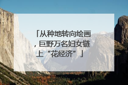 从种地转向绘画，巨野万名妇女链上“花经济”