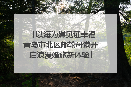 以海为媒见证幸福 青岛市北区邮轮母港开启浪漫婚旅新体验