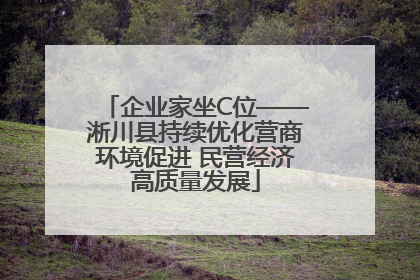 企业家坐C位——淅川县持续优化营商环境促进 民营经济高质量发展