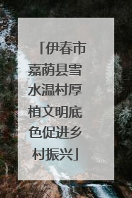伊春市嘉荫县雪水温村厚植文明底色促进乡村振兴