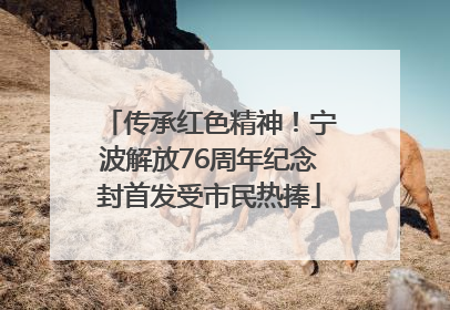 传承红色精神！宁波解放76周年纪念封首发受市民热捧