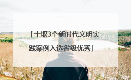 十堰3个新时代文明实践案例入选省级优秀