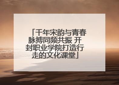 千年宋韵与青春脉搏同频共振 开封职业学院打造行走的文化课堂
