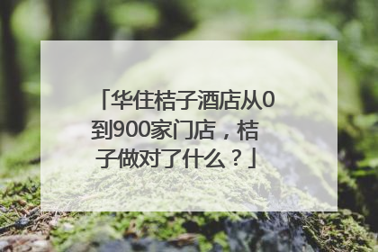 华住桔子酒店从0到900家门店，桔子做对了什么？