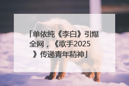 单依纯《李白》引爆全网，《歌手2025》传递青年精神