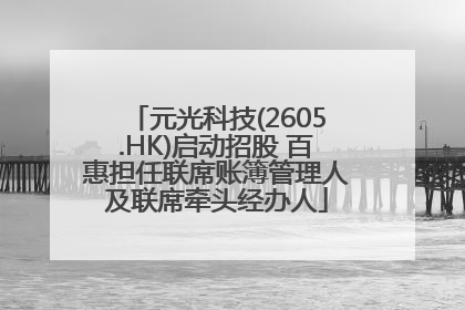 元光科技(2605.HK)启动招股 百惠担任联席账簿管理人及联席牵头经办人