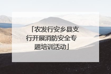 农发行安乡县支行开展消防安全专题培训活动