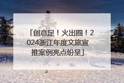 创意足！火出圈！2024浙江年度文旅宣推案例亮点纷呈