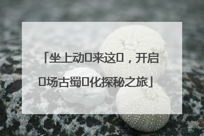 坐上动⻋来这⾥，开启⼀场古蜀⽂化探秘之旅