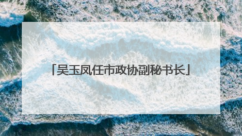 吴玉凤任市政协副秘书长