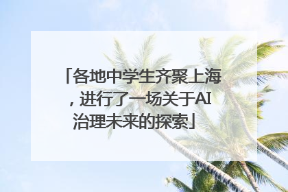 各地中学生齐聚上海，进行了一场关于AI治理未来的探索