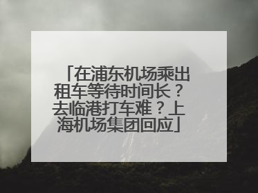 在浦东机场乘出租车等待时间长？去临港打车难？上海机场集团回应