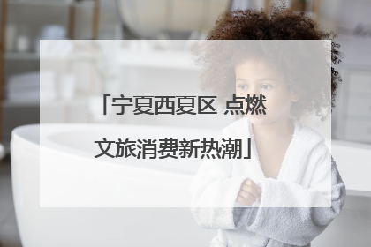宁夏西夏区 点燃文旅消费新热潮