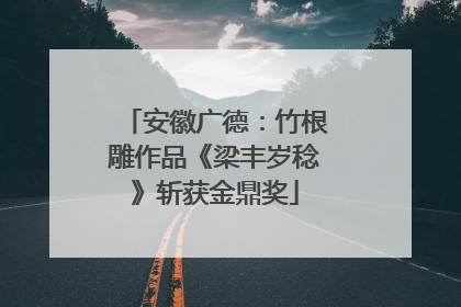 安徽广德：竹根雕作品《梁丰岁稔》斩获金鼎奖