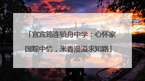 宜宾筠连镇舟中学：心怀家国粽中情，米香漫溢求知路