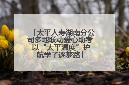 太平人寿湖南分公司多地联动爱心助考 以“太平温度”护航学子逐梦路