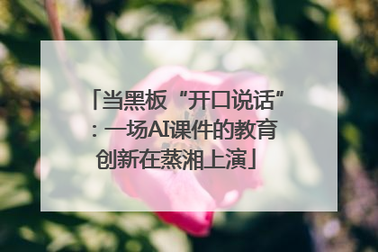 当黑板“开口说话”：一场AI课件的教育创新在蒸湘上演
