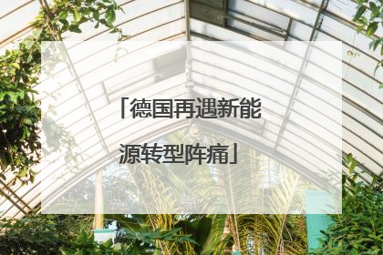 德国再遇新能源转型阵痛