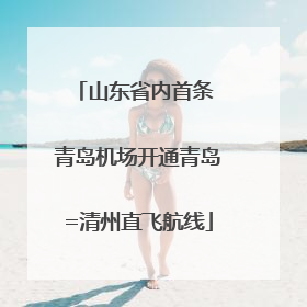 山东省内首条 青岛机场开通青岛=清州直飞航线
