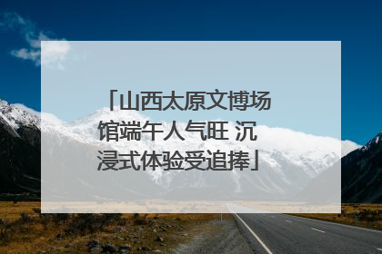 山西太原文博场馆端午人气旺 沉浸式体验受追捧