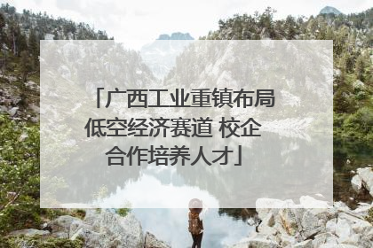 广西工业重镇布局低空经济赛道 校企合作培养人才